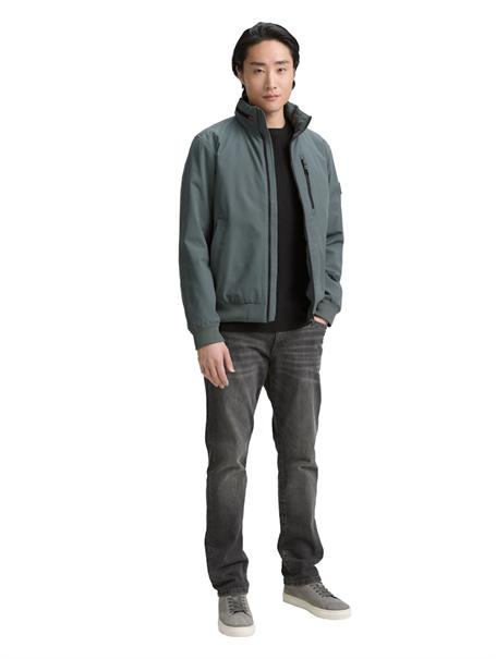 Blouson Jacke mit verstaubarer Kapuze washed jasper green