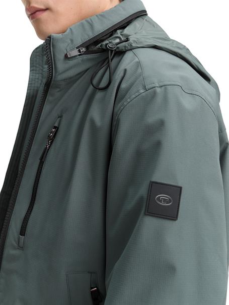 Blouson Jacke mit verstaubarer Kapuze washed jasper green