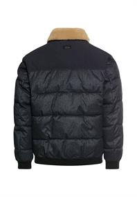 Blouson mit abnehmbarem Kragen dark navy melange