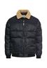 Blouson mit abnehmbarem Kragen dark navy melange