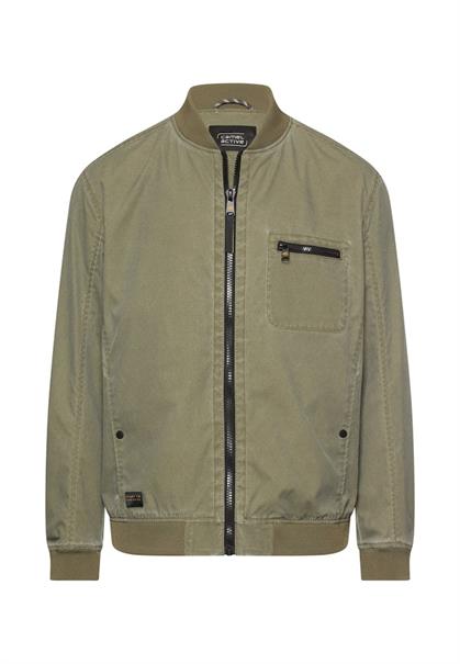 Blouson mit Bomberkragen aus Ribstop deep olive
