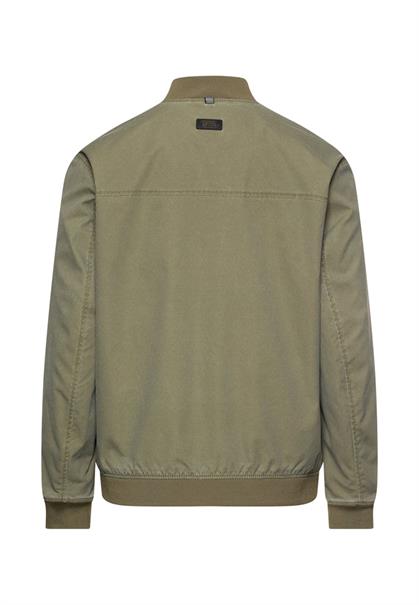 Blouson mit Bomberkragen aus Ribstop deep olive