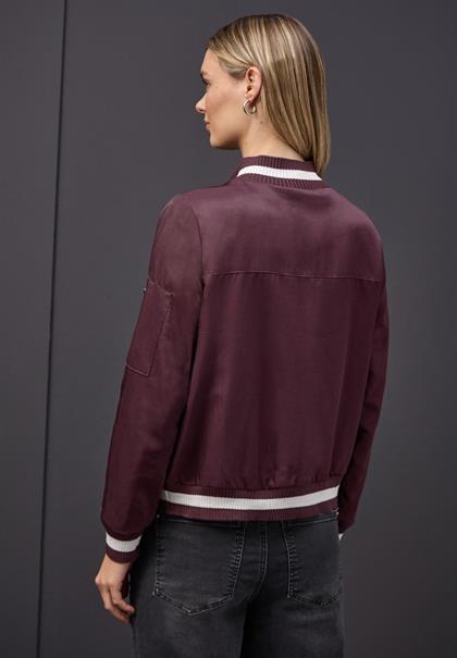 Blouson mit Collegedetails jazz berry