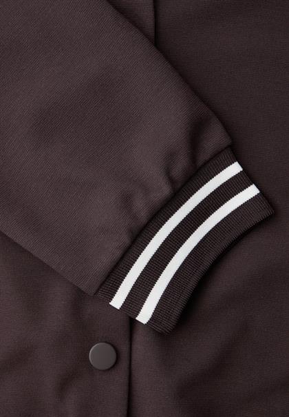 Blouson mit Collegedetails plummy brown