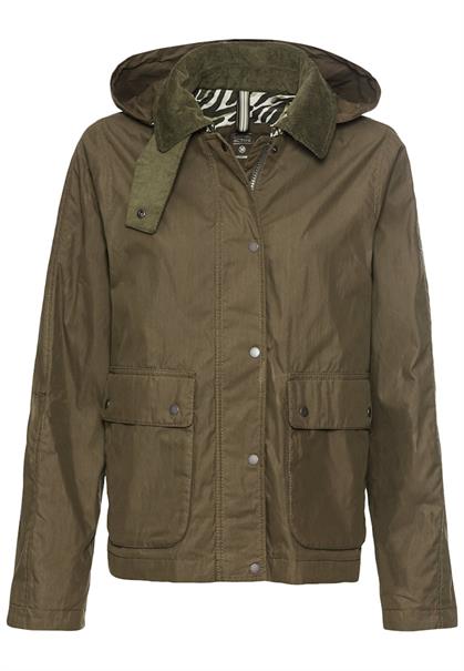 Blouson mit Cordkragen dark khaki