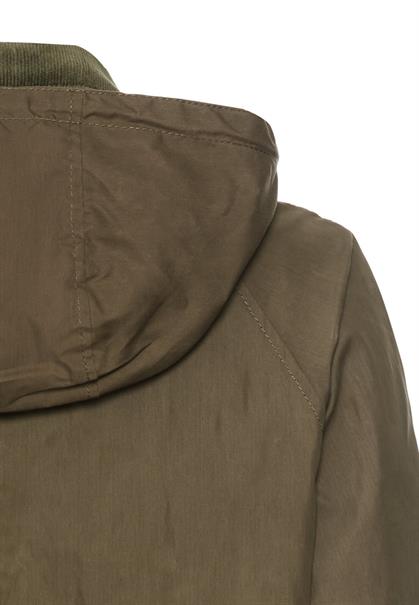Blouson mit Cordkragen dark khaki