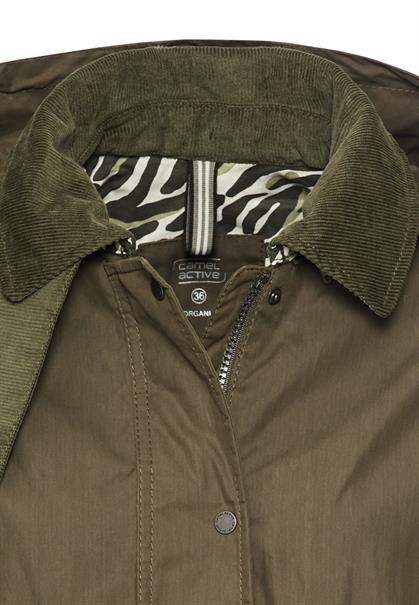 Blouson mit Cordkragen dark khaki