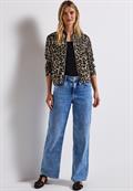 Blouson mit Leo-Muster black