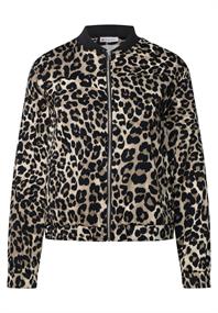 Blouson mit Leo-Muster black