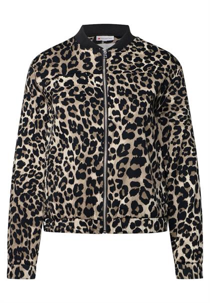 Blouson mit Leo-Muster black