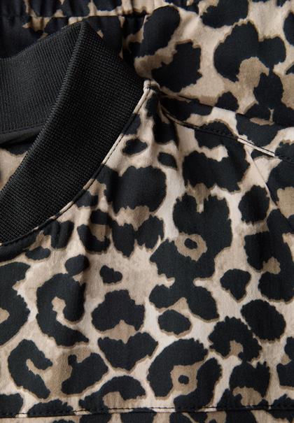 Blouson mit Leo-Muster black