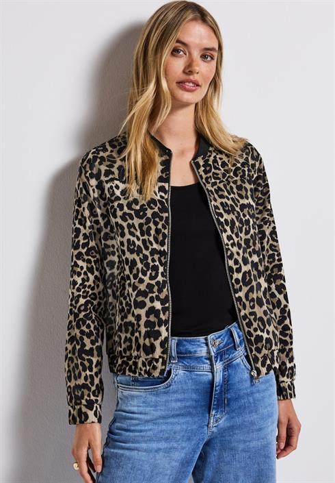 blouson-mit-leo-muster-black