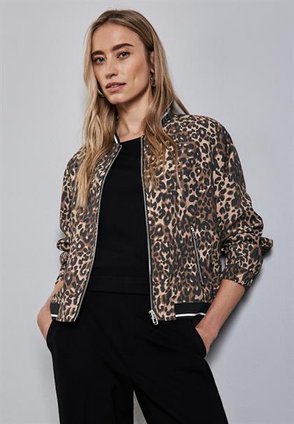 Blouson mit Leo-Muster cub brown