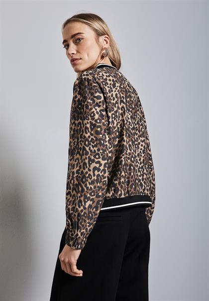 Blouson mit Leo-Muster cub brown