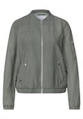 Blouson mit Rundhals und Zipper bound green