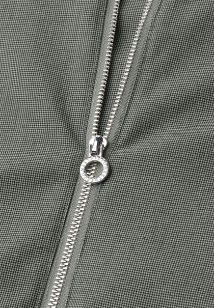 Blouson mit Rundhals und Zipper bound green