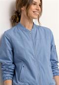 Blouson mit Rundhals und Zipper cashmere blue