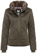 Blouson mit Stehkragen im Vintage Look dark khaki