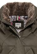Blouson mit Stehkragen im Vintage Look dark khaki