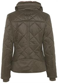 Blouson mit Stehkragen im Vintage Look dark khaki