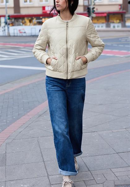 Blouson mit Steppmuster powder beige