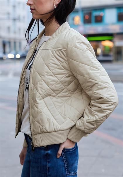 Blouson mit Steppmuster powder beige