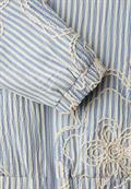 Blouson mit Streifen und Embroidery sky lavender blue