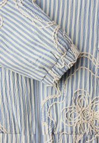 Blouson mit Streifen und Embroidery sky lavender blue