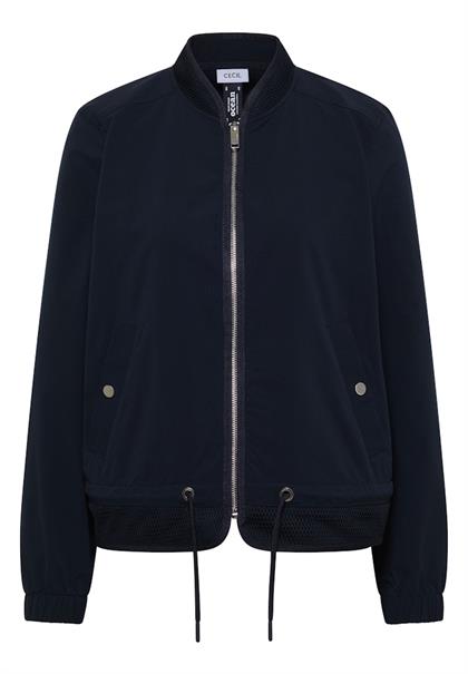 Blouson mit Tunnelzug und Mesh-Details universal blue