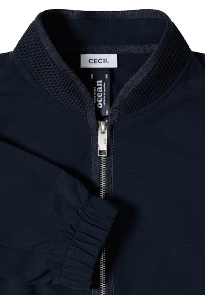 Blouson mit Tunnelzug und Mesh-Details universal blue