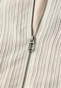 Blouson mit Zipper und Streifen soft beige