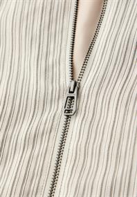 Blouson mit Zipper und Streifen soft beige