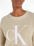 BLOWN UP CK LOOSE SWEATER classic beige