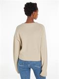 BLOWN UP CK LOOSE SWEATER classic beige