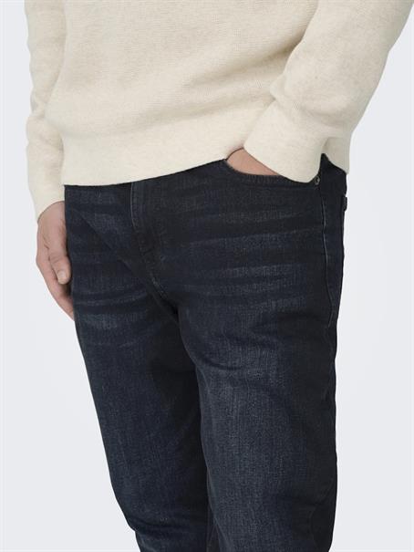 blue black denim