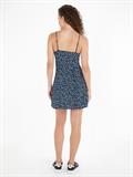 blue ditsy floral print