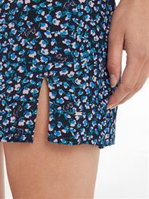 blue ditsy floral print