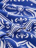 blue flower tile design
