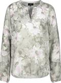Blumen Bluse sage gemustert
