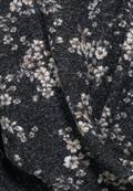 Blumen-Shirt mit Knoten black