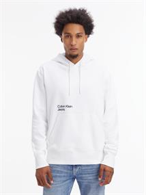 BLURRED COLORED ADDRESS HOODIE weiß