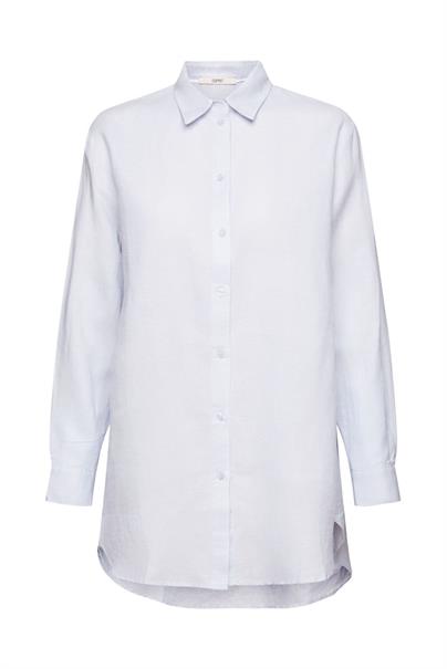 Bluse aus einem Leinenmix light blue