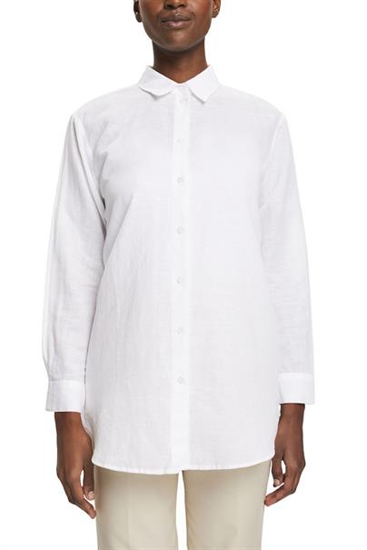 Bluse aus einem Leinenmix white