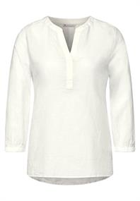 Bluse aus Leinenmischung off white