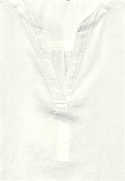 Bluse aus Leinenmischung off white
