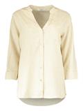 Bluse aus Leinenmix salbei
