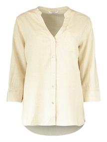 Bluse aus Leinenmix salbei