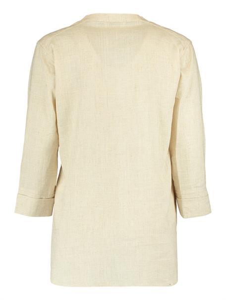 Bluse aus Leinenmix salbei