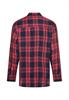 Bluse aus Lyocell- Leinenmix ink blue check