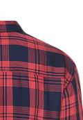 Bluse aus Lyocell- Leinenmix ink blue check
